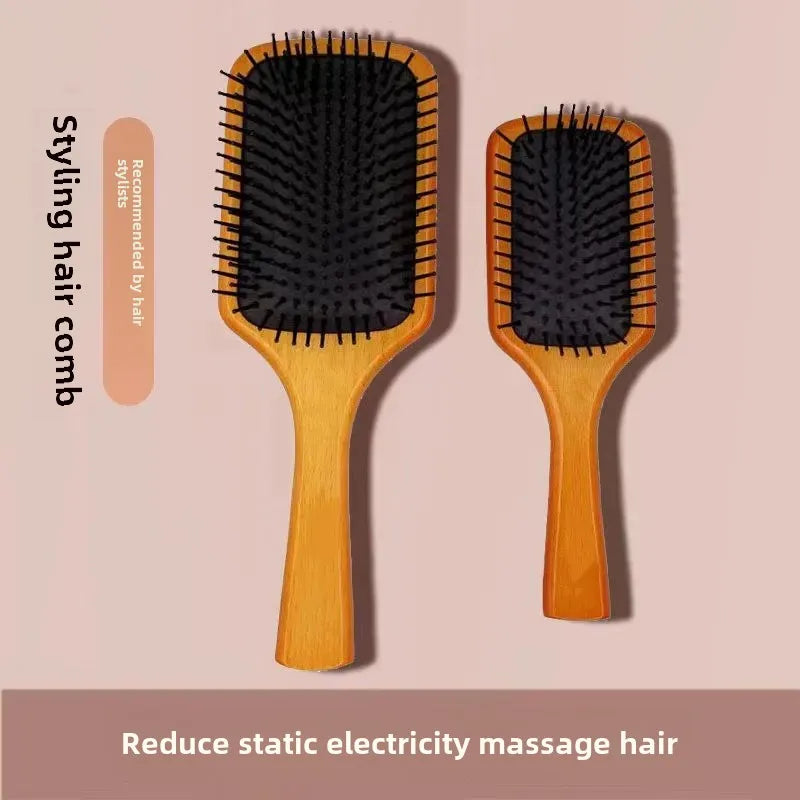 Aveda Same Style Air Cushion Comb Hairdressing Comb Shaping Airbag Comb Walnut Wood Massage Care Real Wood Air Cushion Comb Whol