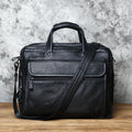 Fashion Leather Men Briefcase Top Layer Cowhide Business Handbag Casual Shoulder Messenger Bag for 15 Inch Laptop Bag NZPJ