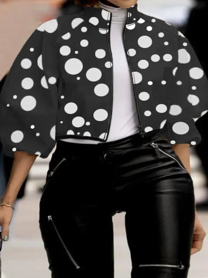 Plus Size 2024 Spring Autumn New Cross-Border Plus Size Women's Clothing Fashionable Elegant Plaid Printing Cropped Top Jacket