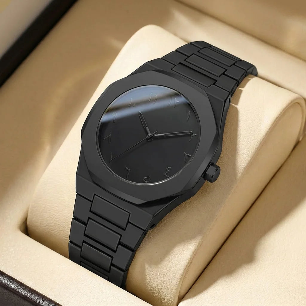 1pcs Men's white dial alloy strap vintage fashion map dial lightweight sporty details Quartz Watch for daily business party holi
