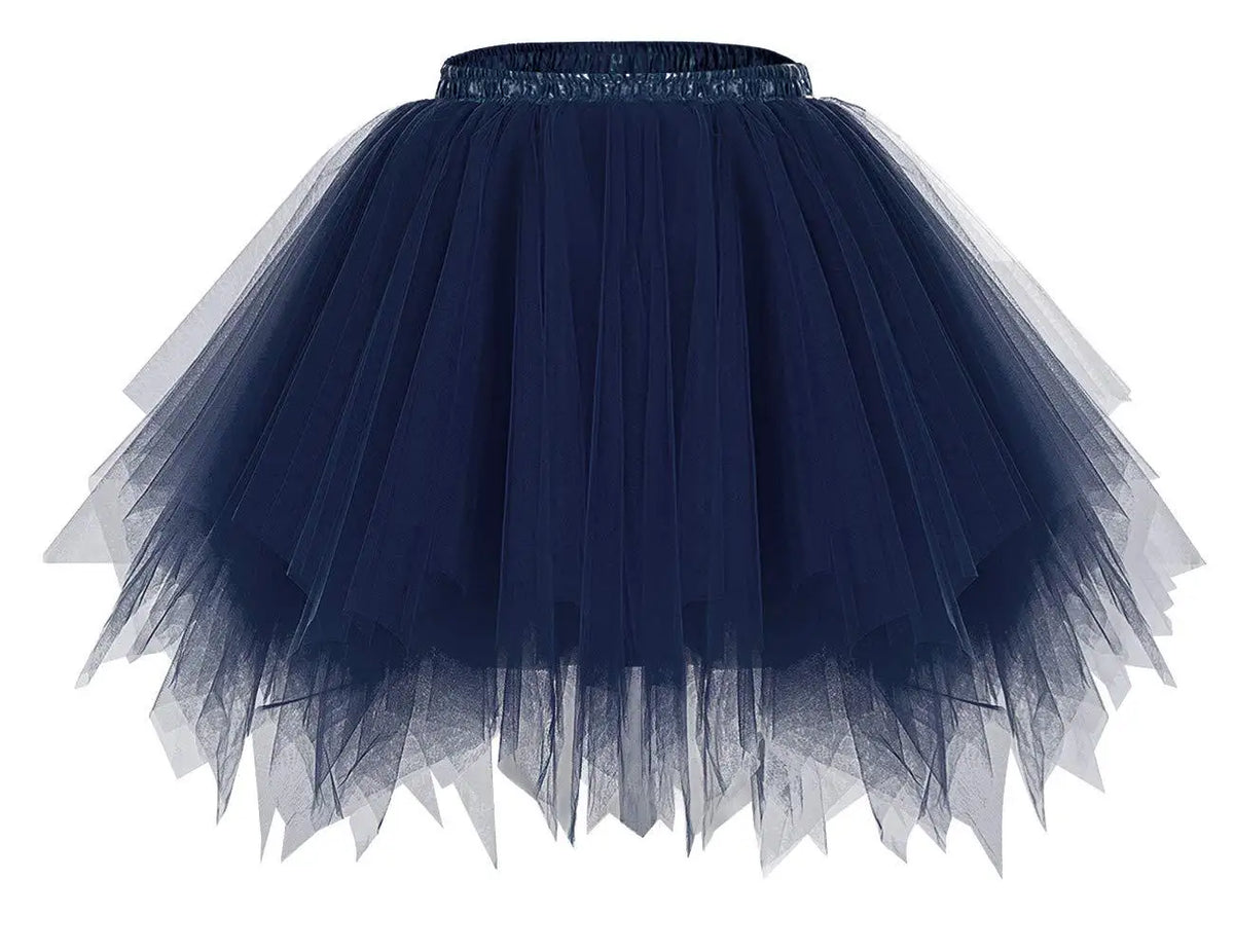 Black French Style Puffy Skirt Fashionable Dance Activity Practice Skirt Polyester Fabric A-Line Long Skirt Sweet Style