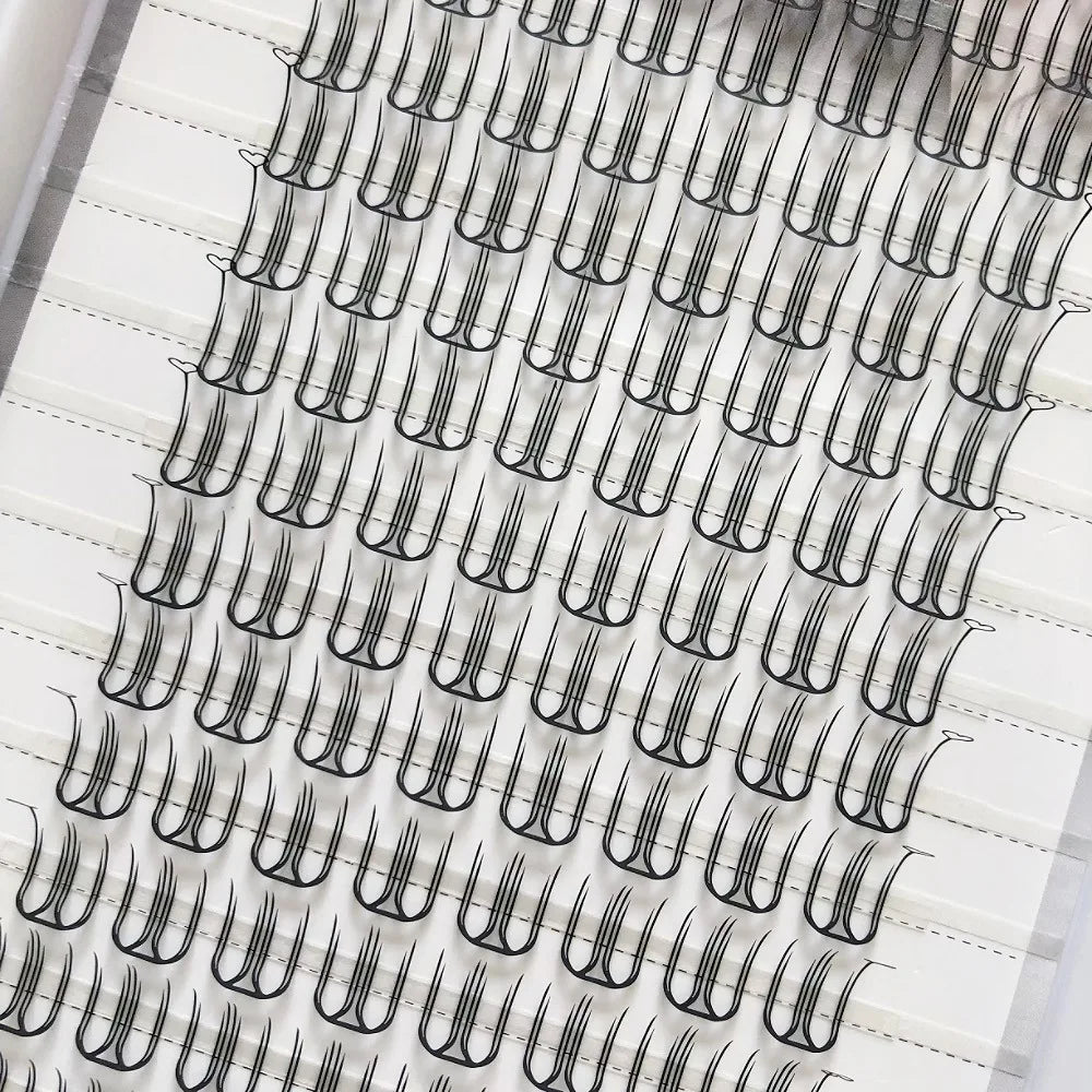 Korean Style U-Shaped Fake Eyelashes Heart Tail End Girls Group Soft Age-Reducing Natural Looking Fiber Material for Ordinary...