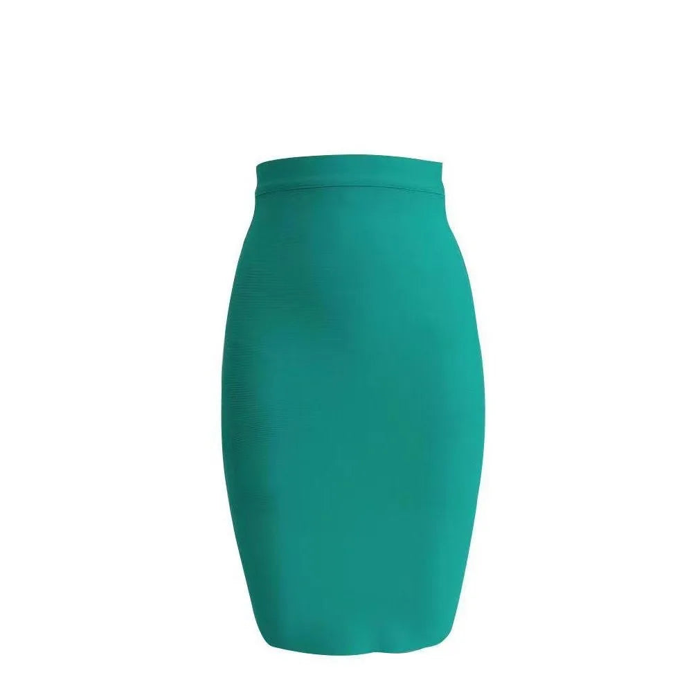 2025 Summer New Style Sexy Slim Fit Wrap around Skirt Polyester Lycra Blend mid Length Fresh Sweet Style Cross-Border Sweetness