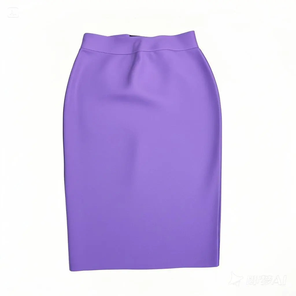 2025 Summer New Style Sexy Slim Fit Wrap around Skirt Polyester Lycra Blend mid Length Fresh Sweet Style Cross-Border Sweetness