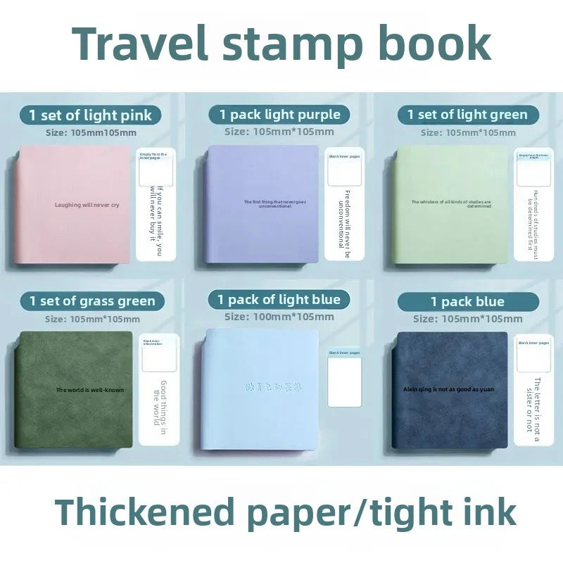 Mini Portable Blank Notebook Stamp Check in out Log Book Customizable Logo Available High Aesthetic Value Office Supply