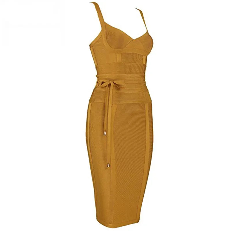 Amazon Best-seller Sexy Waist-fitted Tank Dress European American Style Sleeveless Bonded Backless Dress From Guangzhou