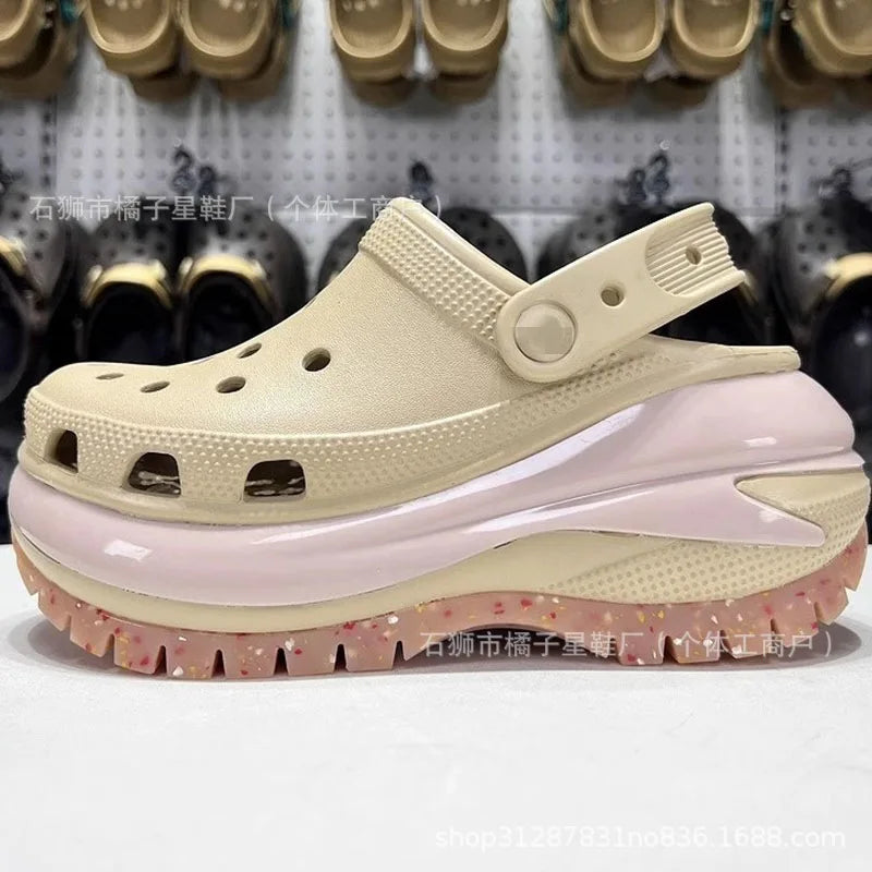 Thick Bottom Breathable Anti-Slip Beach Sandals Women's Casual Slip-On EVA Shoes Comfortable Wear-Resistant Casual Sandals