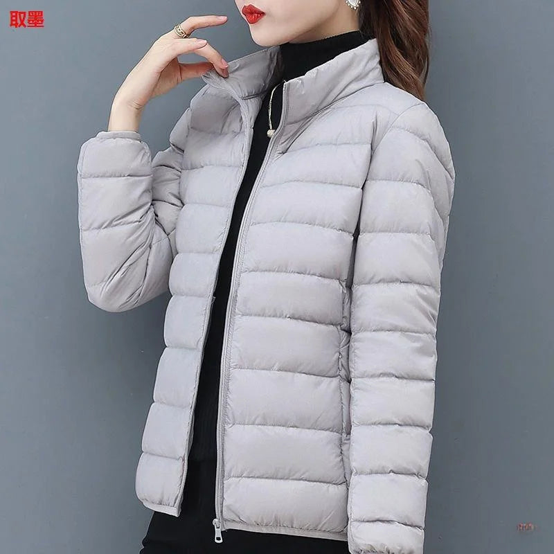 Women's Winter Lightweight Fleece Lined Cotton Jacket Hot Sale Of The Season New Style Portable Warm Short Fashion Outerwear ...