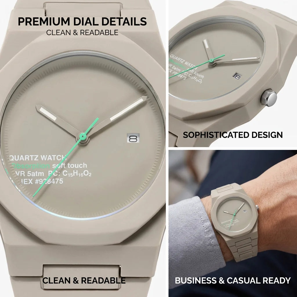 1pcs Men's Silver Dial Alloy Strap Vintage Fashion Map Dial Lightweight Sporty Details Quartz Watch for Daily Business Party Hol