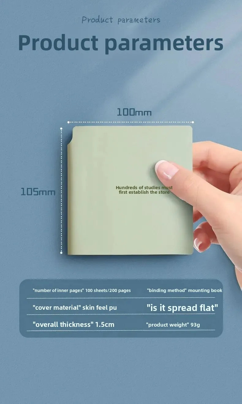 Mini Portable Blank Notebook Stamp Check in out Log Book Customizable Logo Available High Aesthetic Value Office Supply
