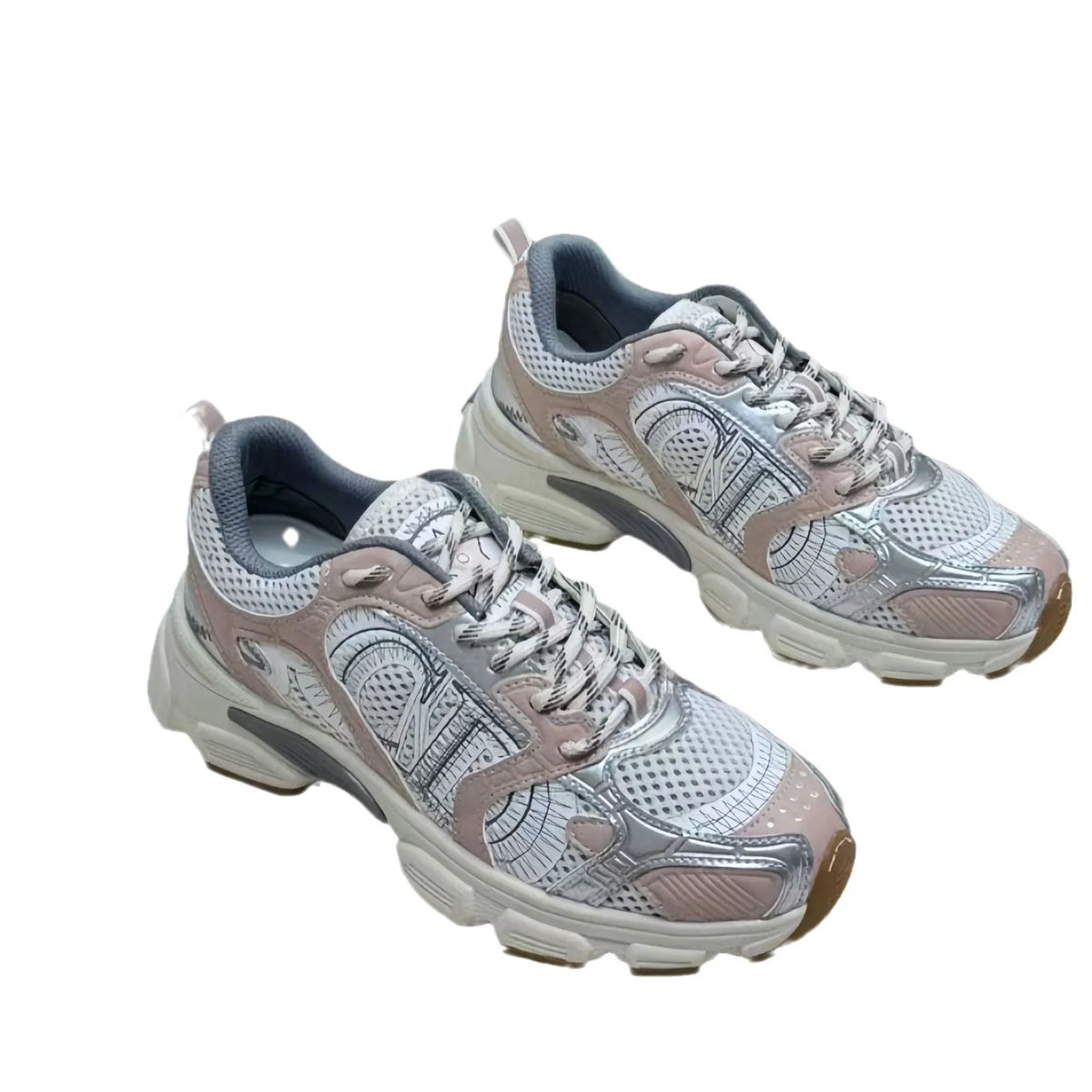 2025 New D Home B30 Tech Sports Mesh Dad Running Shoes with Laces Olympic Star Net Shoes Unisex Summer Dry Hollow out Sneakers