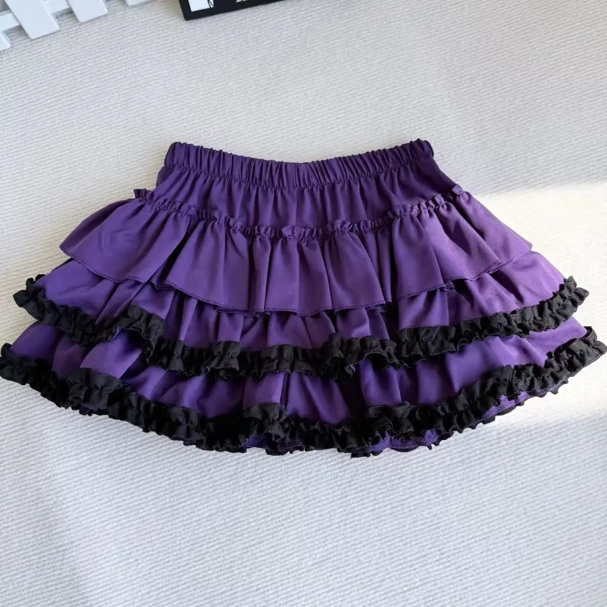 Sweet And Spicy High Waist Puffy Half-length Skirt for Women Anti-exposure Bow-knot Short Cake Skirt Spring Summer New Style