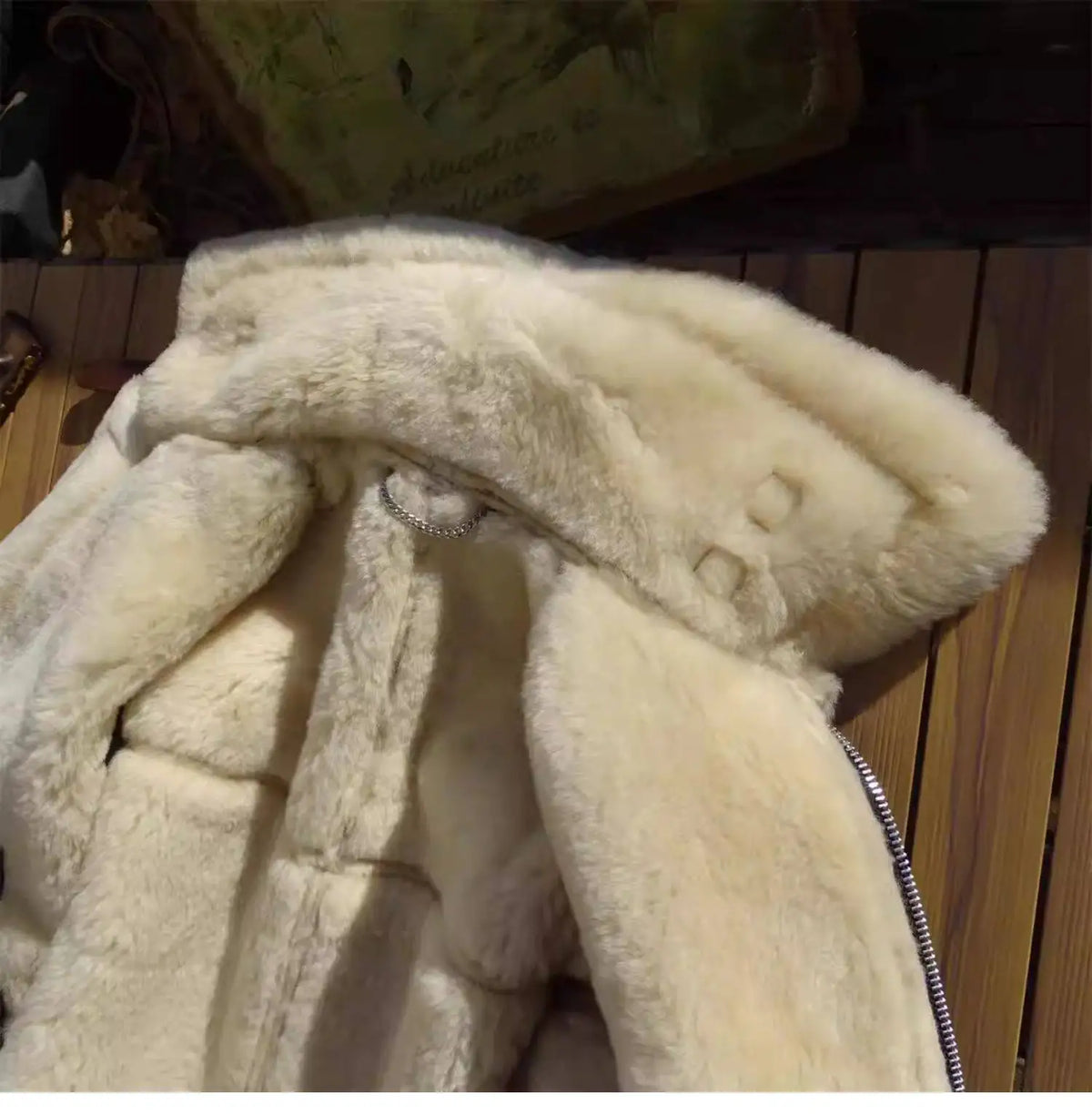 Brown Winter Shearling Jacket Men Military Style Plus Size 4XL Genuine Natural Thick Sheepskin Turn-Down Collar Flight Coat