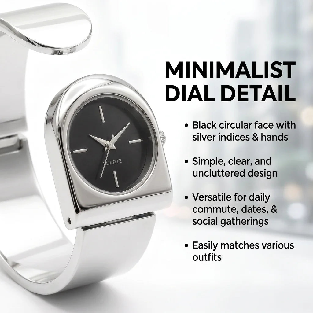 1Pcs Women's Black Dial Alloy Strap Vintage Fashion Classic Fashion Details Quartz Watch For Business Party Holiday