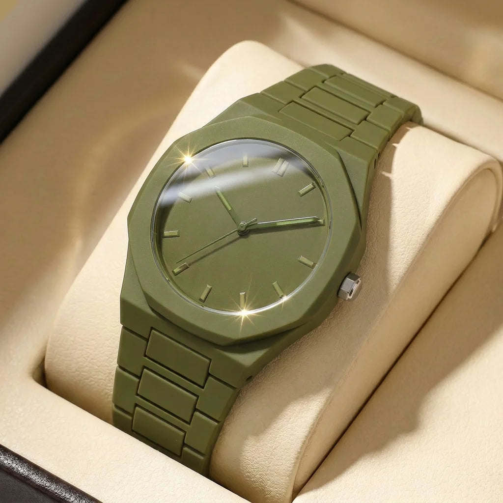1pcs Men's white dial alloy strap vintage fashion map dial lightweight sporty details Quartz Watch for daily business party holi