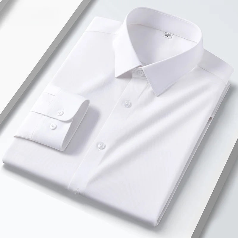 Quality Modal Men Shirt Long Sleeves Dress Shirts For Men Slim Fit Camisa Social Business White Office Shirt Men's Clothing