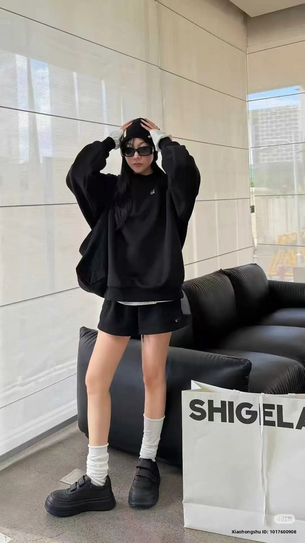 Pure Cotton Sweatshirt round Neck Casual Sporty Versatile Autumn Winter New Style Couple's Letter Print Comfortable Fit Hoodie