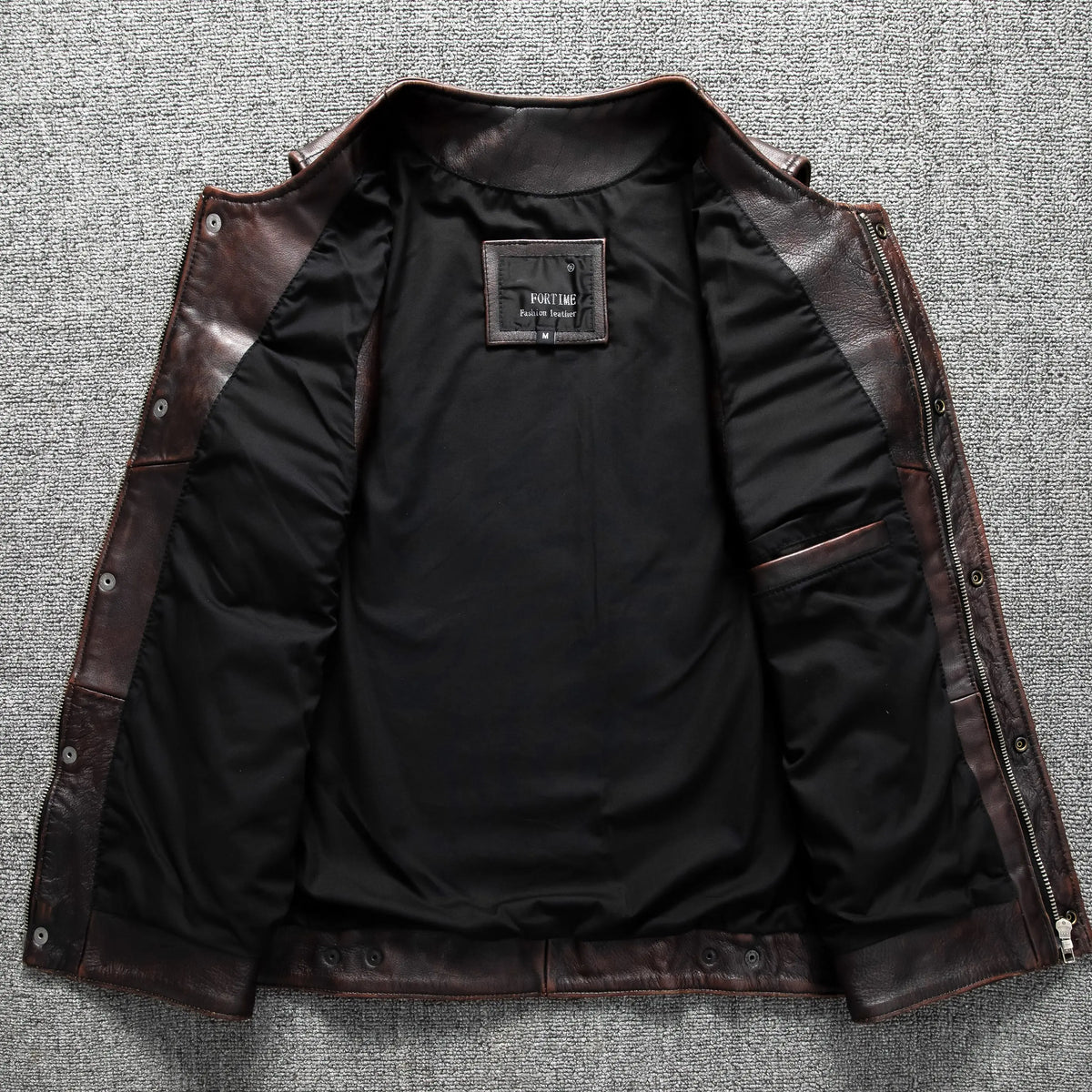 Red Brown Spring Leather Vest Men Retro Style Plus Size 6XL Genuine Natural Cowhide O-Neck Collar Slim Fit Short Sleeveless Coat