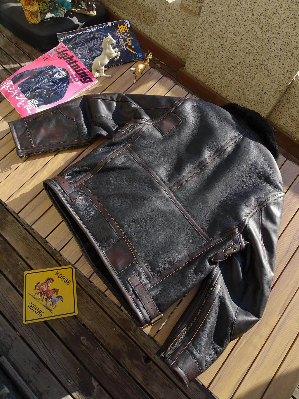 Black Winter Shearling Jacket Men Vintage Style Plus Size 5XL Genuine Natural Thick Sheepskin Warm Turn-Down Collar Spliced Coat
