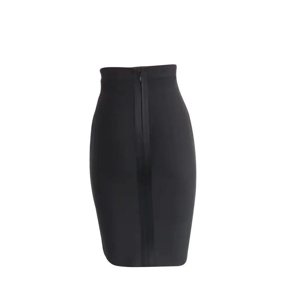 2025 Summer New Style Sexy Slim Fit Wrap around Skirt Polyester Lycra Blend mid Length Fresh Sweet Style Cross-Border Sweetness