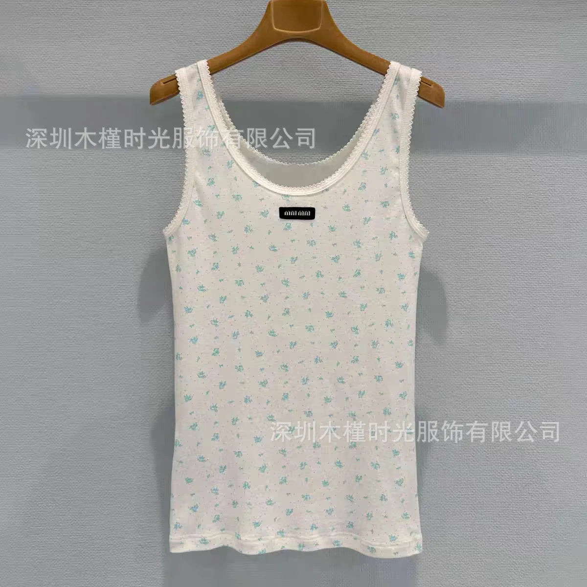Early Spring New Style Women's 4-Piece Set Short-Sleeve Floral Print Vest Layered Top T-Shirt Cotton Quality Ceiling Elegant