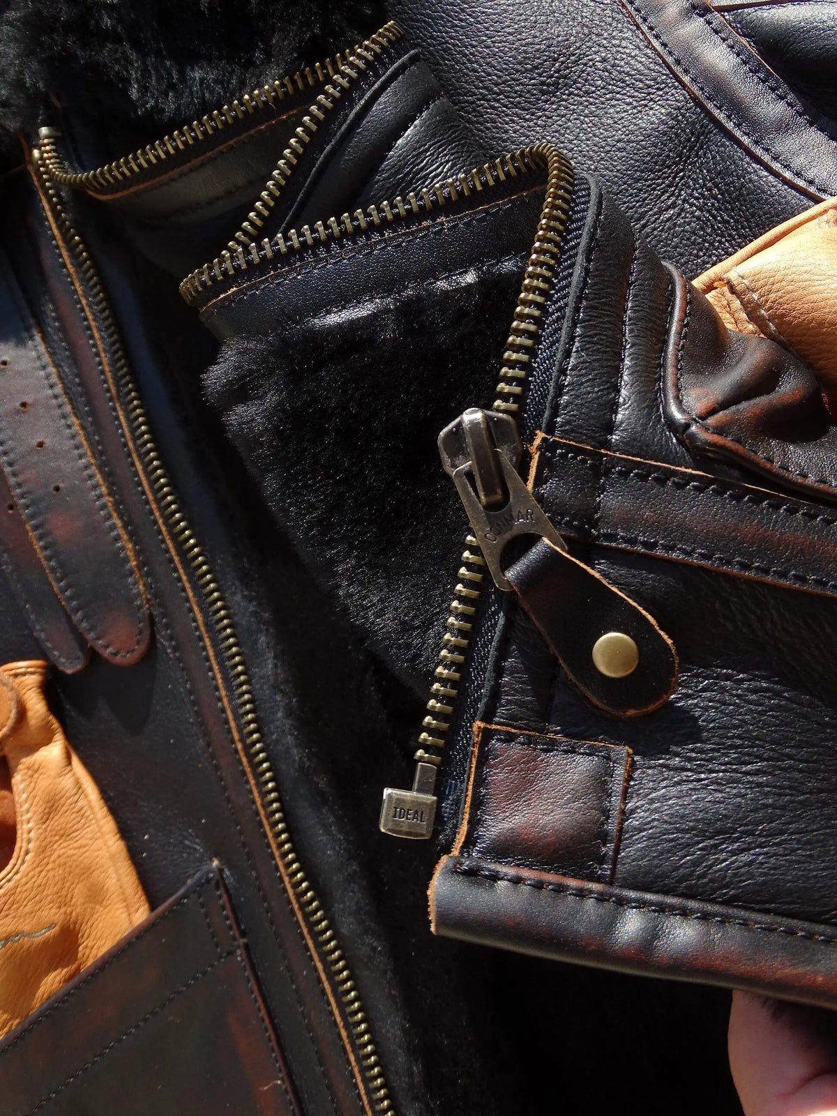 Black Winter Shearling Jacket Men Vintage Style Plus Size 5XL Genuine Natural Thick Sheepskin Warm Turn-Down Collar Spliced Coat
