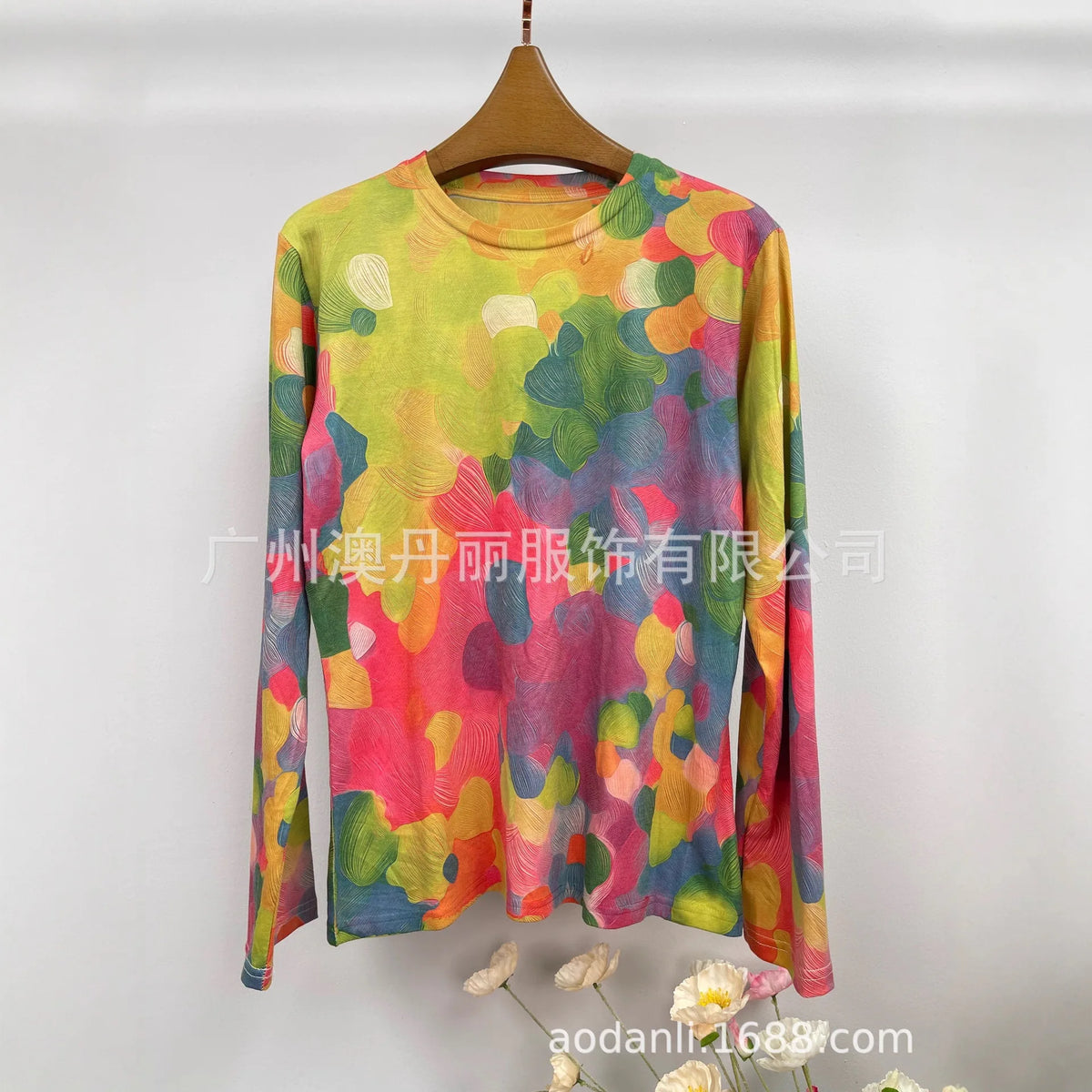 New Autumn Fashion Baby Cotton Long Sleeve T-Shirt All over Print Casual round Neck Elegant Loose Fit Versatile Comfortable