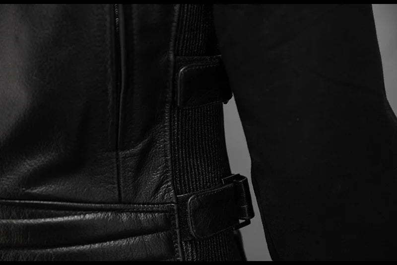 Men Red Brown Leather Biker Vest Vintage Distressed Asymmetrical Zip Sleeveless Jacket Punk Rock Studded Multi-Pocket Waistcoat