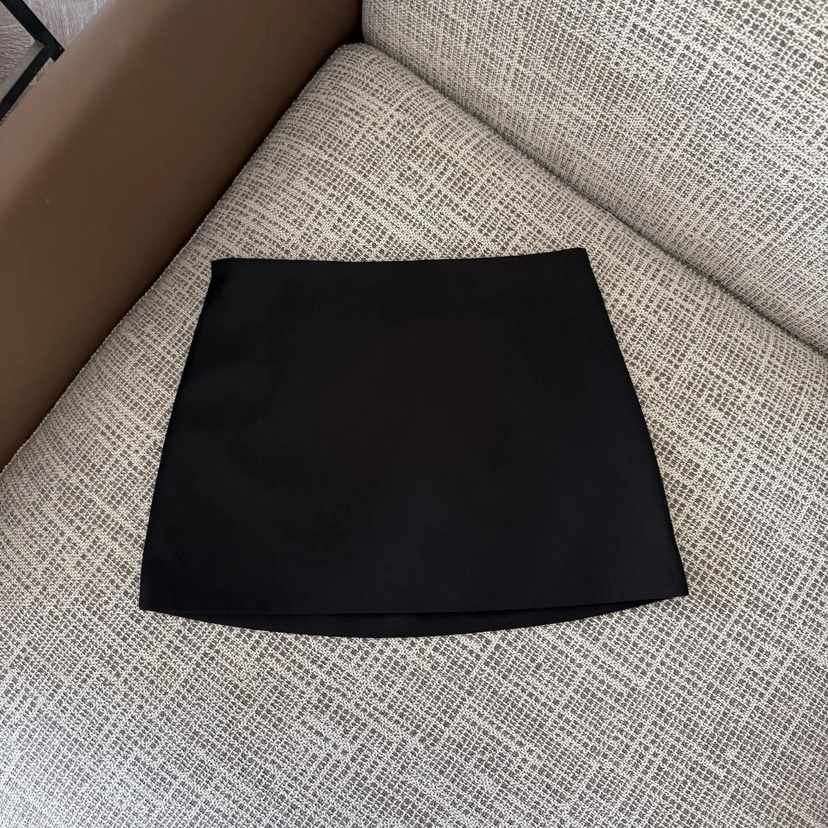 Gray Suit High Waist Short Skirt Women's Summer New Style Bodycon Mini Skirt Elegant Commute A-Line Polyester Polyester