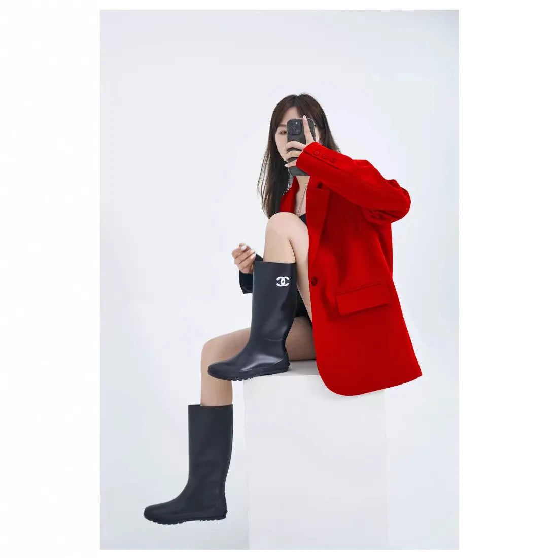 Casual Loose Women's Blazer Spring 2026 New Style Commute Fashionable Polyester Long Sleeve Single Button Patchwork Blazer