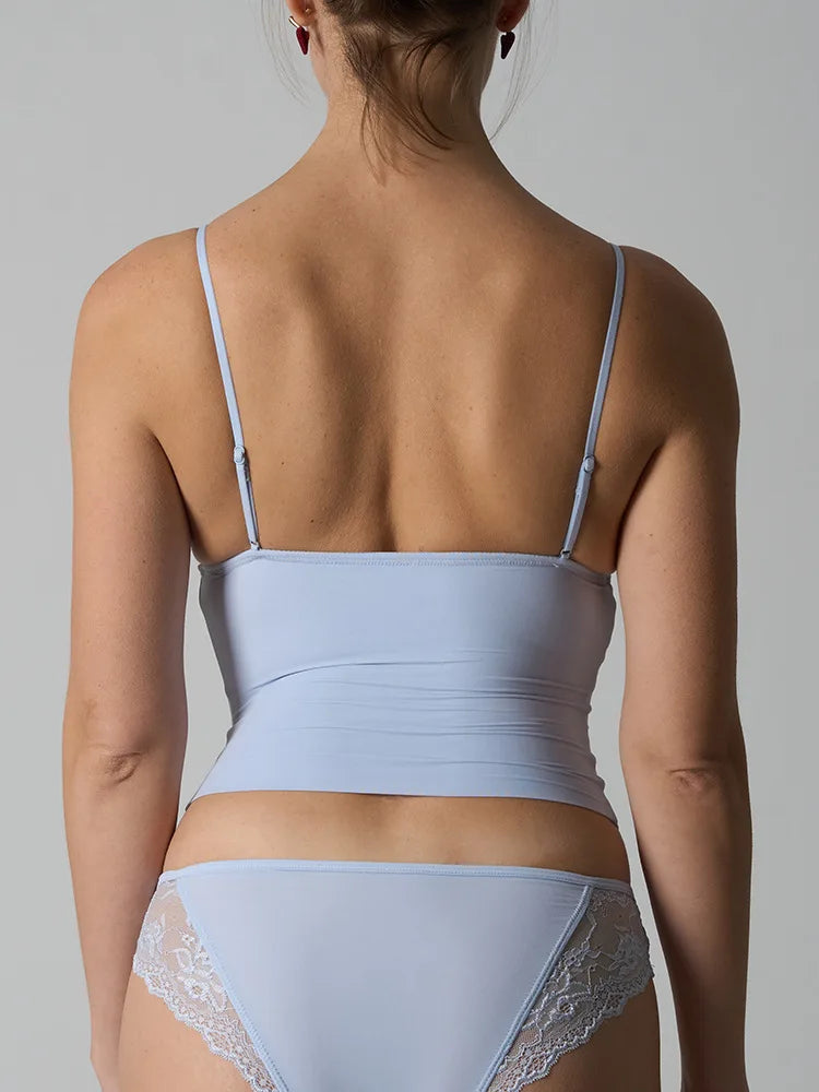 Adjustable Strap Lace Top Skin-friendly Ultra Elastic with Chest Pad Kardashian Style Streetwear Trend for Women in Spring