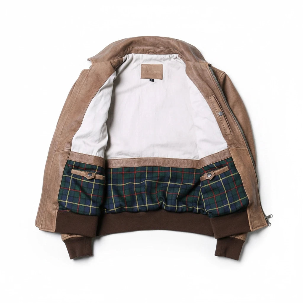 Light Brown Winter Leather Jacket Men Military Style Plus Size 5XL Genuine Natural Cowhide Turn-Down Collar Retro Flight Coat
