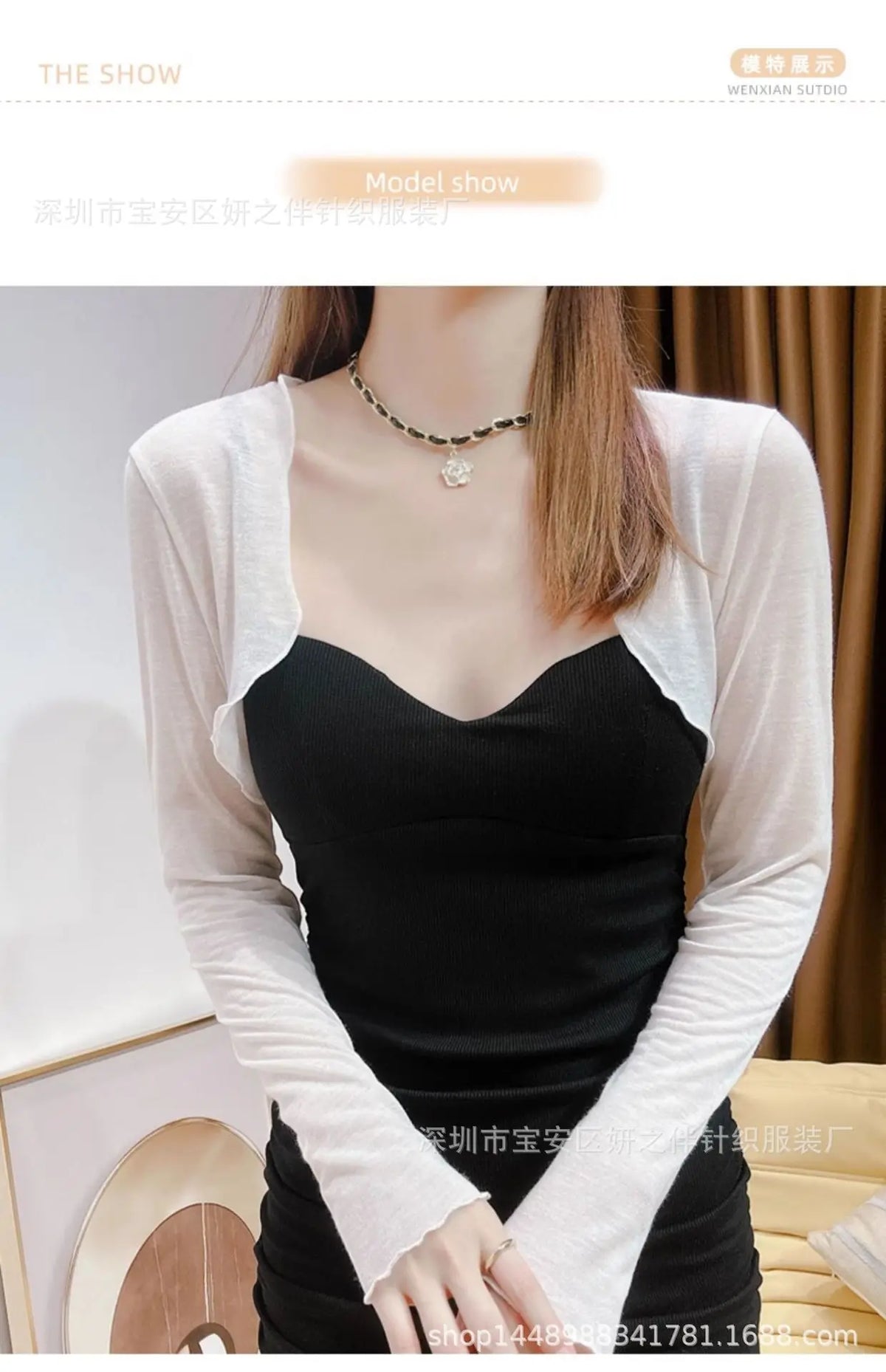 Women's Short Sleeveless Tank Top Outerwear Silk Shawl Cardigan Summer Fashion Ice Silk Cover up French Style Small Cannon