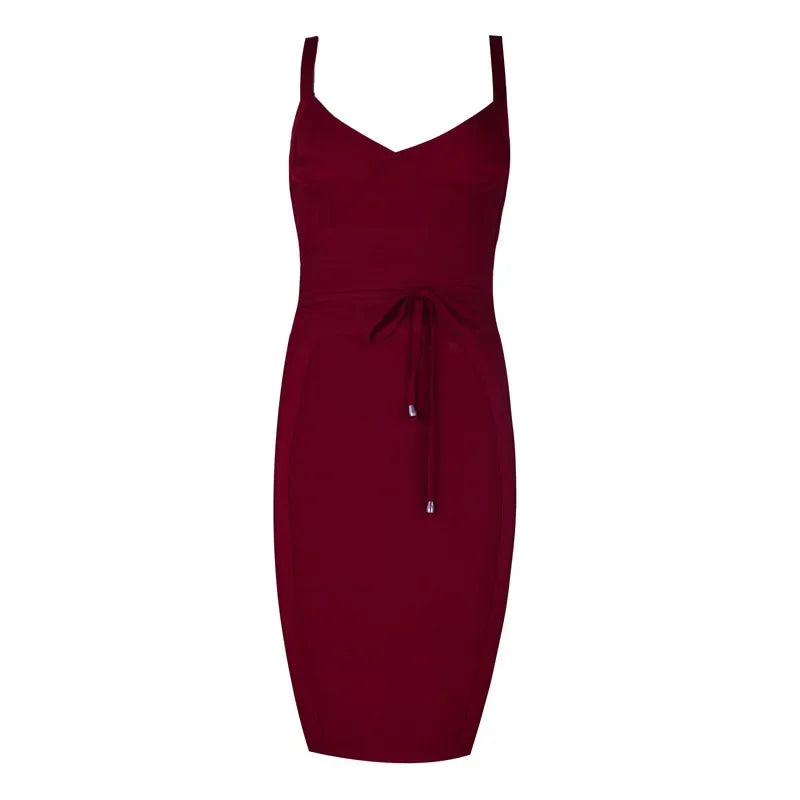 Amazon Best-seller Sexy Waist-fitted Tank Dress European American Style Sleeveless Bonded Backless Dress From Guangzhou