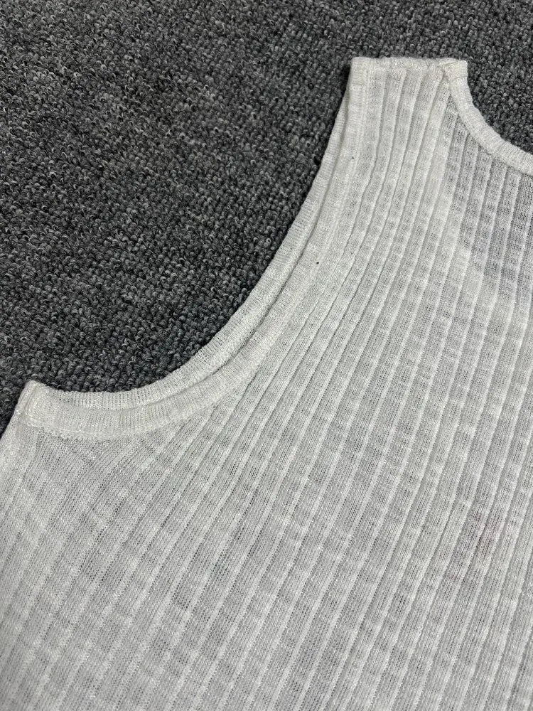 2026 New YS Letter Logo Embroidery Vest Women's Solid Soft Comfortable Sleeveless Base Tank Top Outerwear round Neck Spring F...