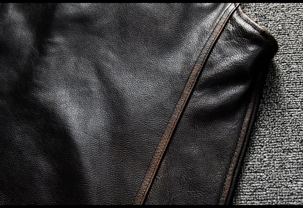 Red Brown Spring Leather Vest Men Retro Style Plus Size 6XL Genuine Natural Cowhide O-Neck Collar Slim Fit Short Sleeveless Coat