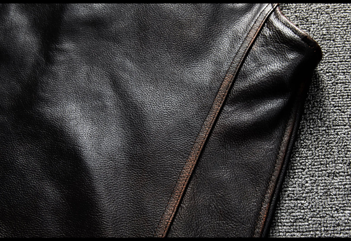 Red Brown Spring Leather Vest Men Retro Style Plus Size 6XL Genuine Natural Cowhide O-Neck Collar Slim Fit Short Sleeveless Coat