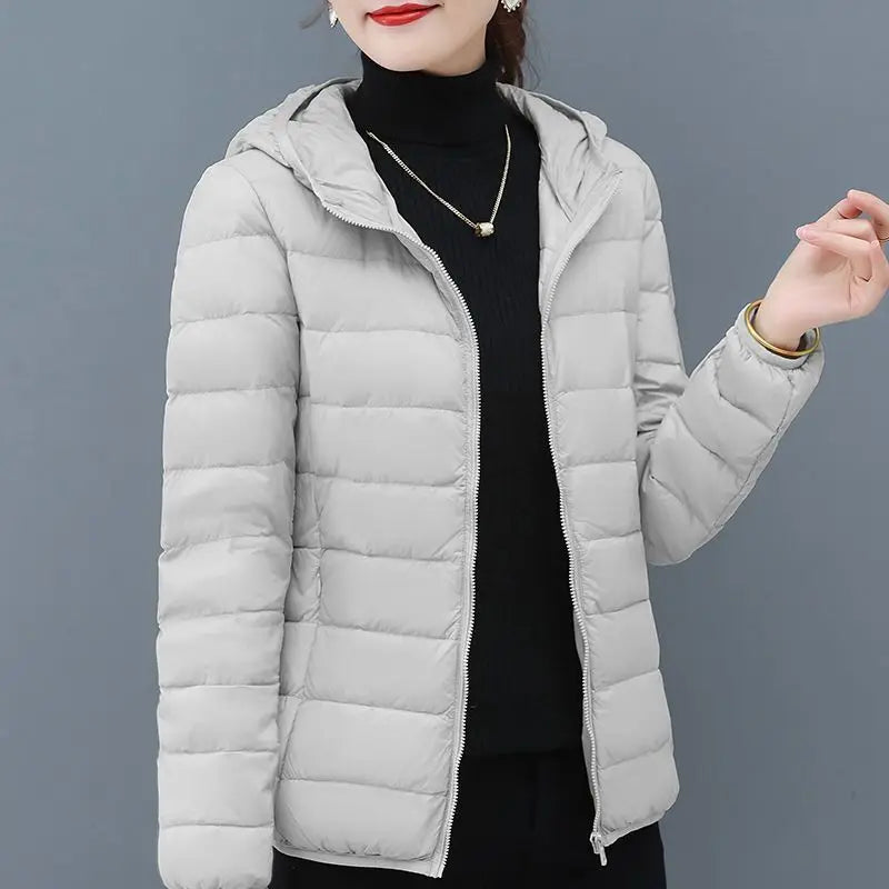 Women's Winter Lightweight Fleece Lined Cotton Jacket Hot Sale Of The Season New Style Portable Warm Short Fashion Outerwear ...