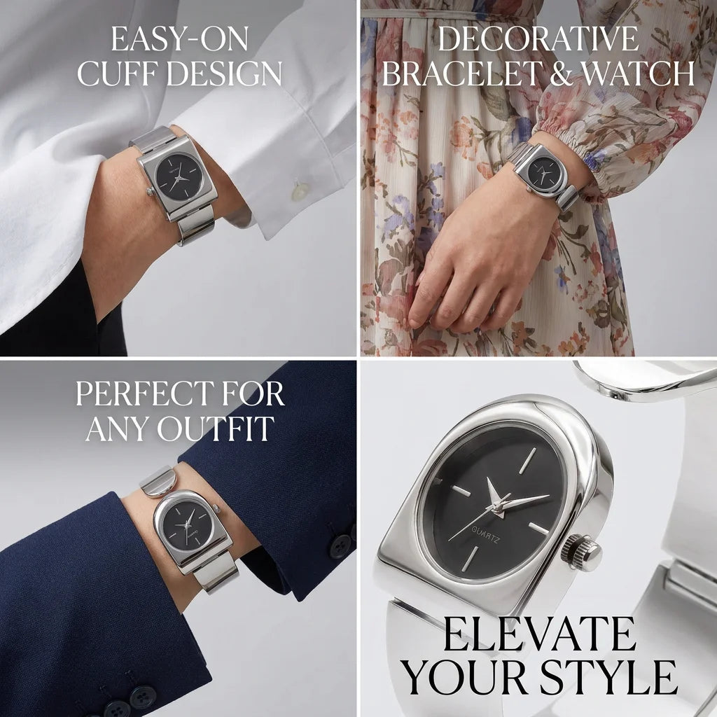 1Pcs Women's Black Dial Alloy Strap Vintage Fashion Classic Fashion Details Quartz Watch For Business Party Holiday