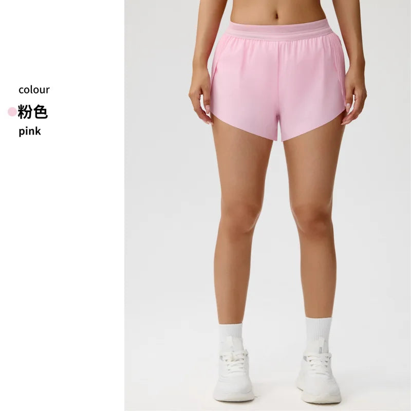 Cooling Mint Fitness Shorts Women's Three-quarter Length Tennis Yoga Pants Inner Lining Prevents Light Walking Show Fatigue R...