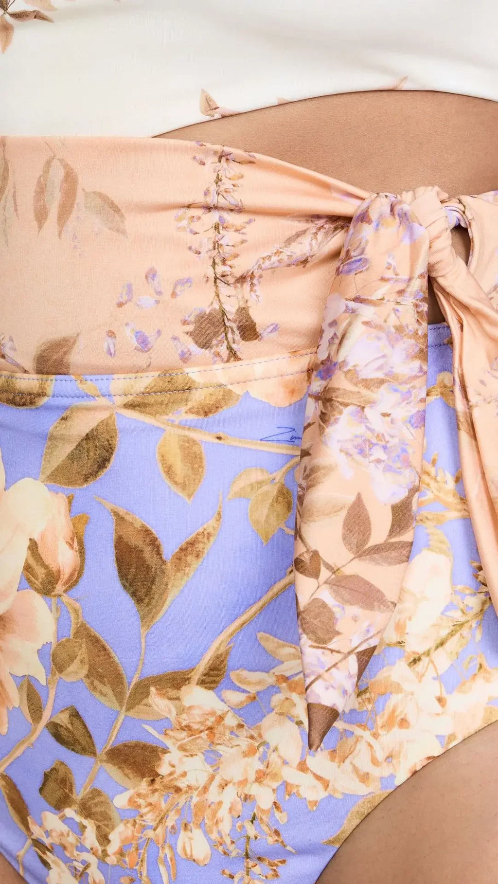 2024 One-Piece Swimsuit Waist Hollow out Flower Print Swimwear Set Floral Patterned Monokinis Sportswear And Accessories