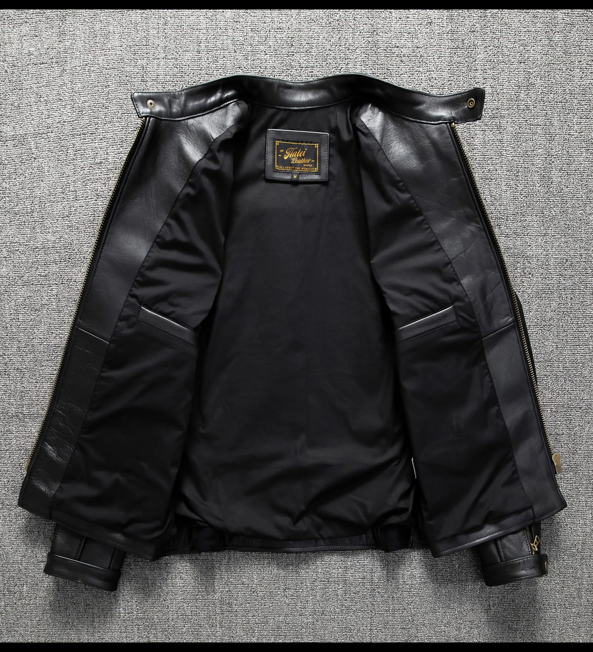 Black Autumn Leather Jacket Men Retro Style Plus Size 6XL Genuine Natural Cowhide Stand Collar J100 Motorcycle Sports Coat