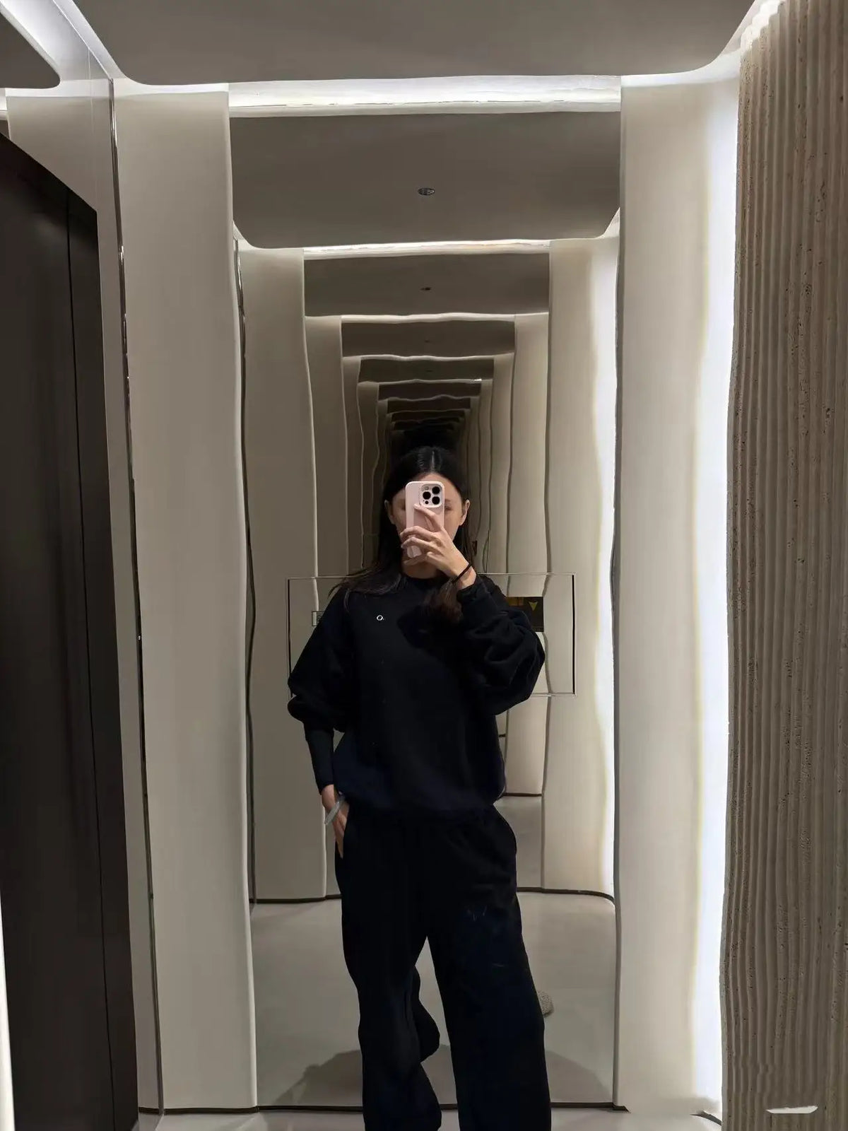 Pure Cotton Sweatshirt round Neck Casual Sporty Versatile Autumn Winter New Style Couple's Letter Print Comfortable Fit Hoodie