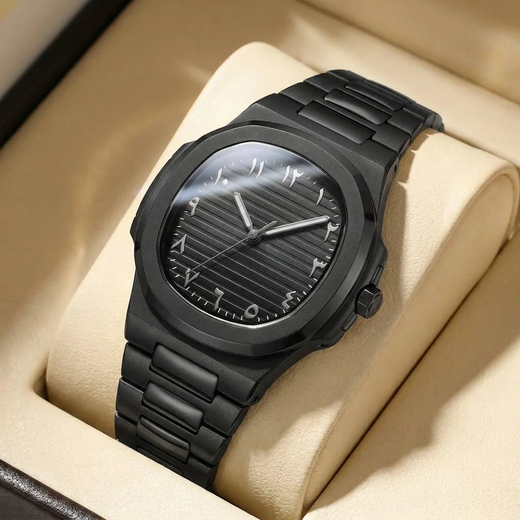 1pcs Men's white dial alloy strap vintage fashion map dial lightweight sporty details Quartz Watch for daily business party holi