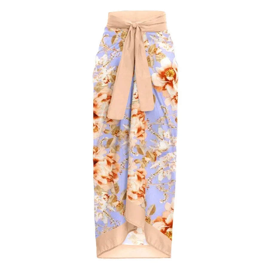 2024 One-Piece Swimsuit Waist Hollow out Flower Print Swimwear Set Floral Patterned Monokinis Sportswear And Accessories