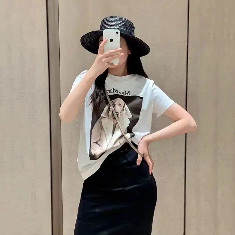 Casual Cotton Patchwork Embroidered Sweatshirt Jacket Loose Fit Short Sleeve Street Style Comfortable T-Shirt for Couples