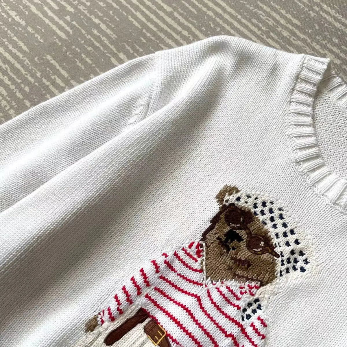 Loose Fit round Neck Knitwear Summer Women's Style Cotton Linen Blend Long Sleeve Casual Top Animal Pattern Embroidered