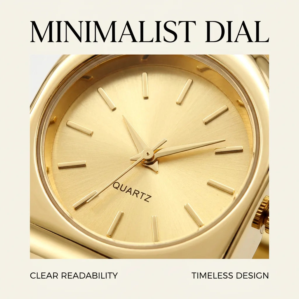 1Pcs Women's Gold Dial Alloy Strap Vintage Fashion Classic Fashion Details Quartz Watch For Business Party Holiday