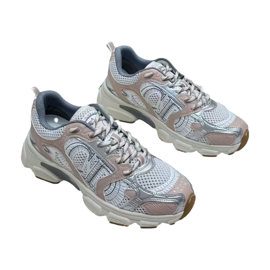 2025 New D Home B30 Tech Sports Mesh Dad Running Shoes with Laces Olympic Star Net Shoes Unisex Summer Dry Hollow out Sneakers