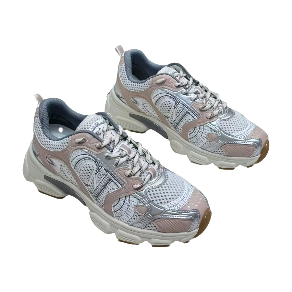 2025 New D Home B30 Tech Sports Mesh Dad Running Shoes with Laces Olympic Star Net Shoes Unisex Summer Dry Hollow out Sneakers